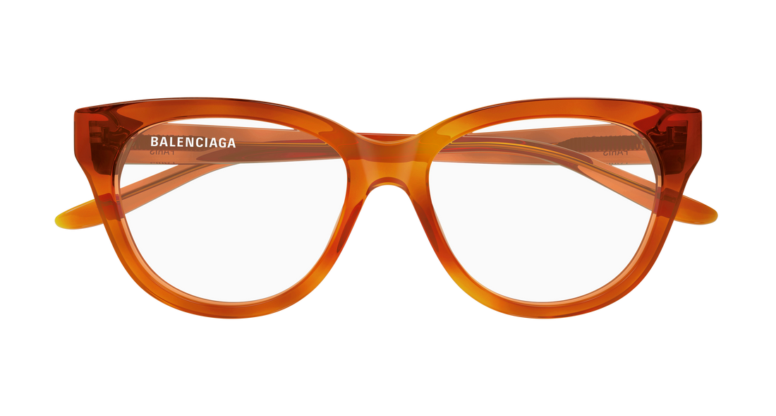 Lunettes de vue balenciaga bb0441o 003 havana butterfly femenino taille 53mm - Vue détaillée