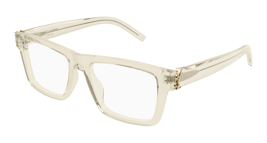 Brillen saint laurent sl m10_b 004 amarillo rectangular / squared masculino größe 52mm - Hauptansicht
