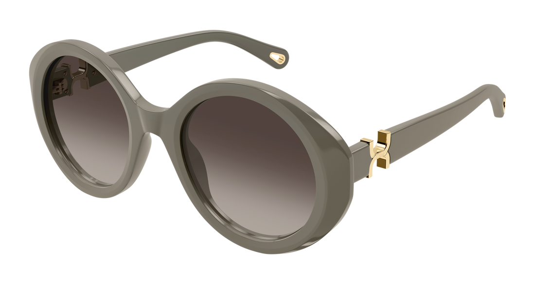 Lunettes de soleil chloé ch0332s 004 verde round/oval/panthos femenino taille 53mm - Vue principale