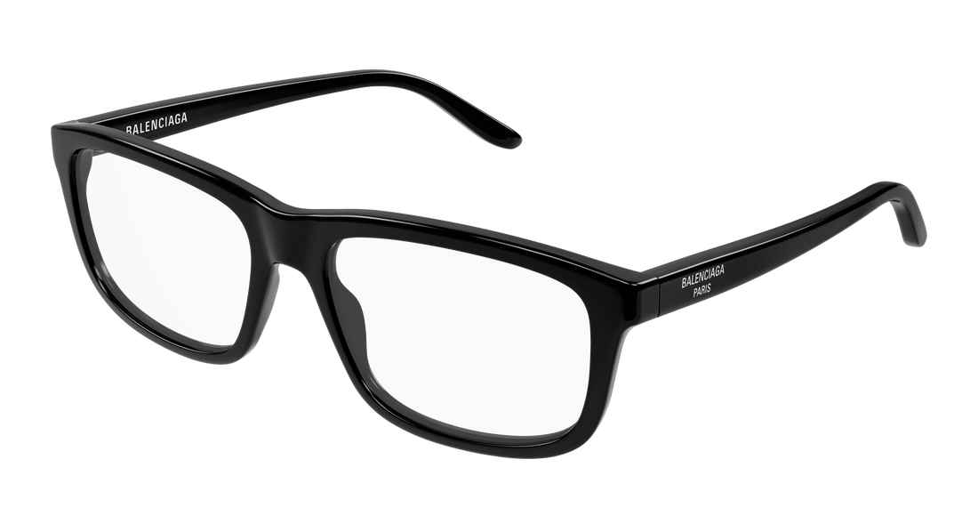 Lunettes de vue balenciaga bb0438o 001 negro rectangular / squared masculino taille 57mm - Vue principale