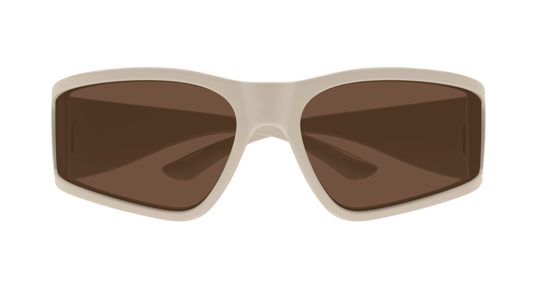 Sunglasses balenciaga bb0457s 005 beige mask unisex size 74mm - Detailed view
