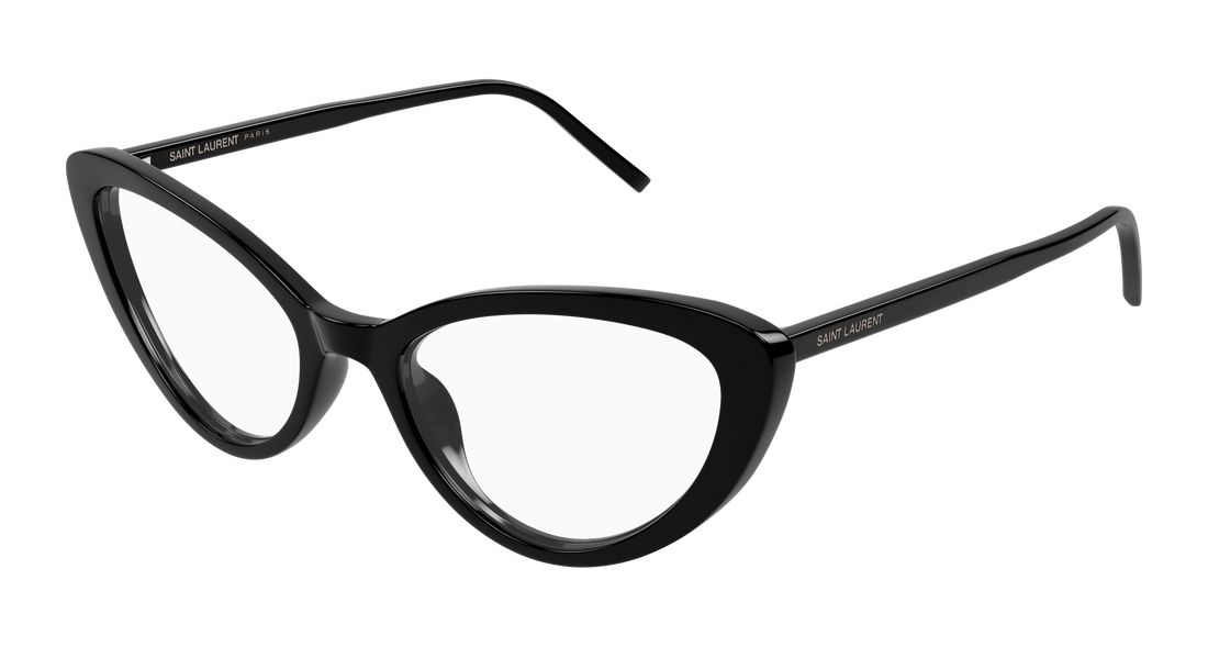 Brillen saint laurent sl 777 001 negro cat eye femenino größe 55mm - Hauptansicht