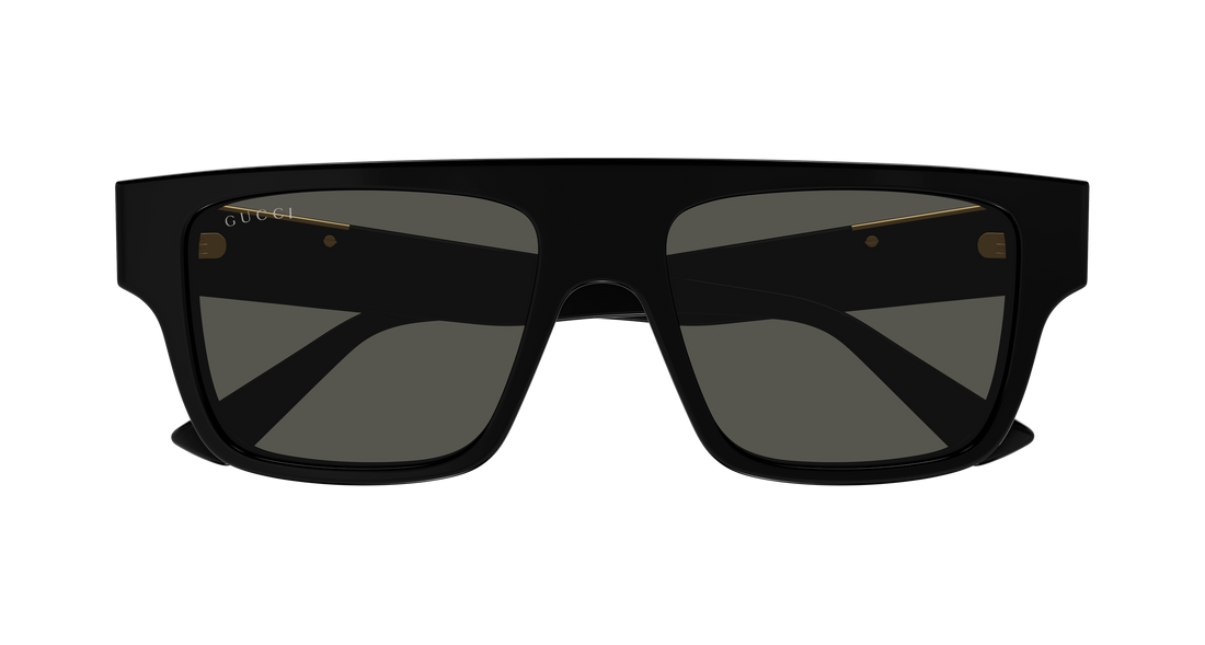 Óculos de sol gucci gg1960s 002 negro rectangular / squared masculino tamanho 53mm - Vista de detalhe