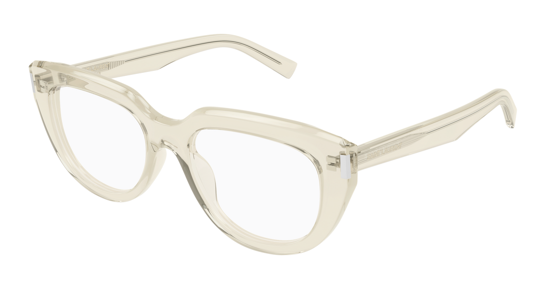Brillen saint laurent sl 828 004 amarillo cat eye femenino größe 54mm - Hauptansicht