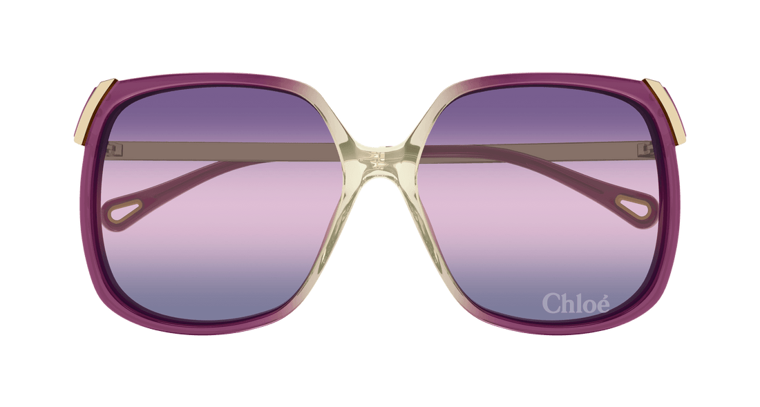 Gafas de sol chloé ch0286s 006 burdeos square femenino talla 60mm - Vista de detalle