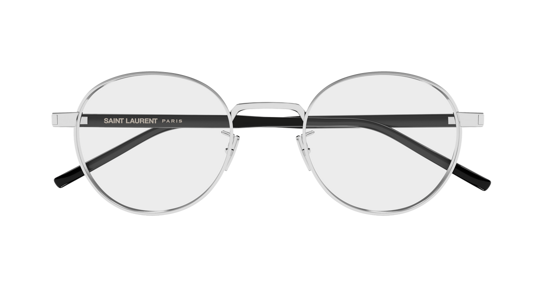 Brillen saint laurent sl 848/j 002 plateado round/oval/panthos unisex größe 49mm - Detailansicht