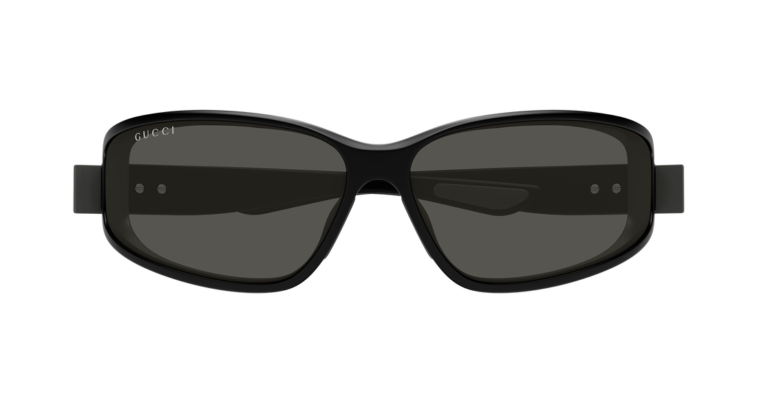 Occhiali da sole gucci gg2011s 001 negro geometric masculino taglia 73mm - Vista dettagliata