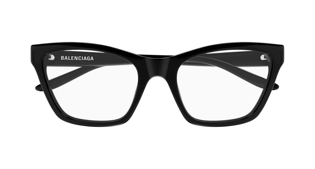 Lunettes de vue balenciaga bb0440o 001 negro cat eye femenino taille 56mm - Vue détaillée