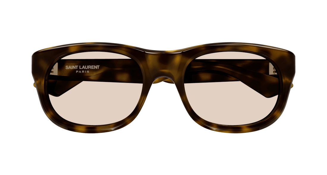 Zonnebrillen saint laurent sl 815 009 havana square femenino maat 1mm - Detailaanzicht