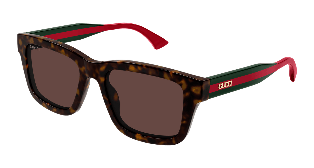 Óculos de sol gucci gg1869s 002 havana square masculino tamanho 53mm - Vista principal