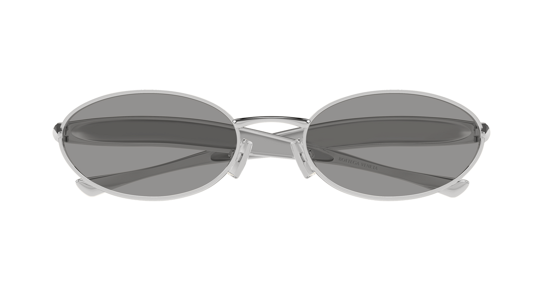 Gafas de sol bottega veneta bv1386s 007 plateado round/oval/panthos unisex talla 57mm - Vista de detalle