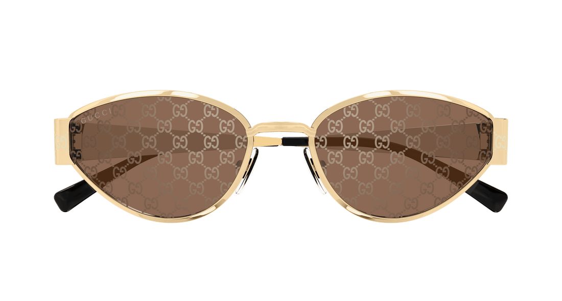 Lunettes de soleil gucci gg1853s 003 dorado geometric femenino taille 55mm - Vue détaillée