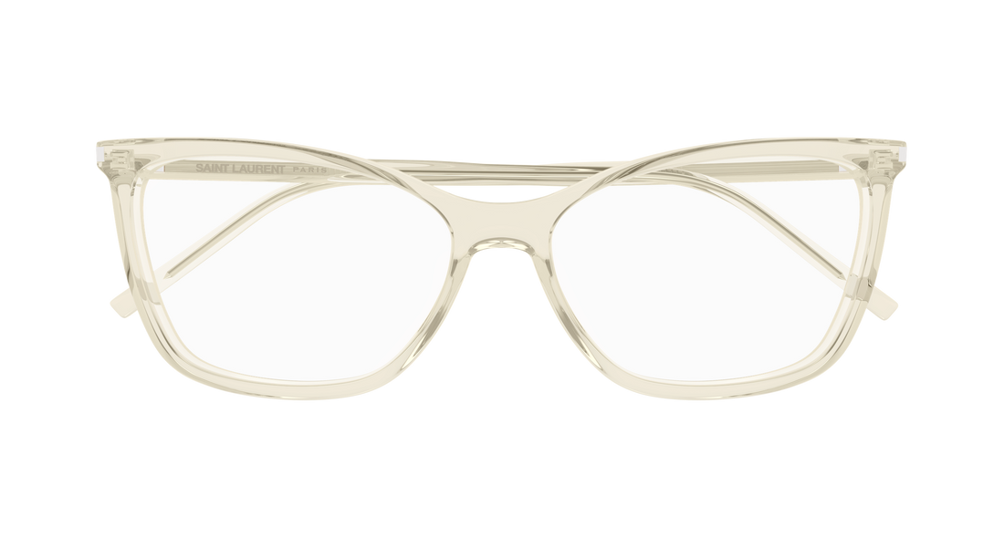 Brillen saint laurent sl 834 008 amarillo cat eye femenino größe 56mm - Detailansicht