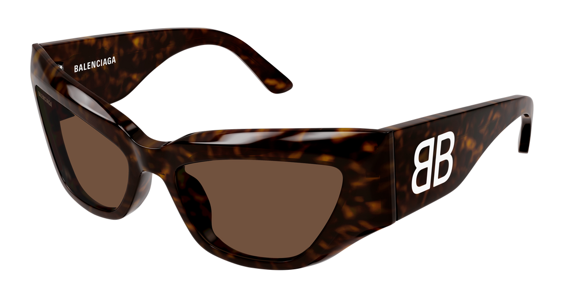 Sunglasses balenciaga bb0444s 004 havana cat eye femenino size 60mm - Main view