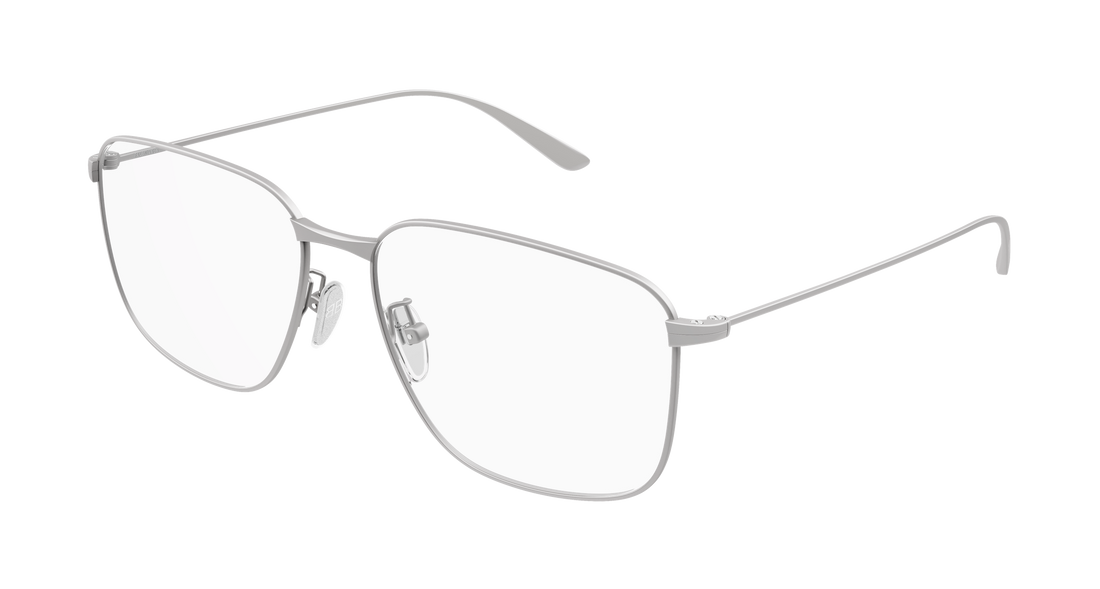 Prescription glasses balenciaga bb0452o 001 plateado rectangular / squared masculino size 59mm - Main view