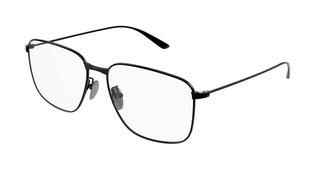 Prescription glasses balenciaga bb0452o 002 negro rectangular / squared masculino size 59mm - Main view