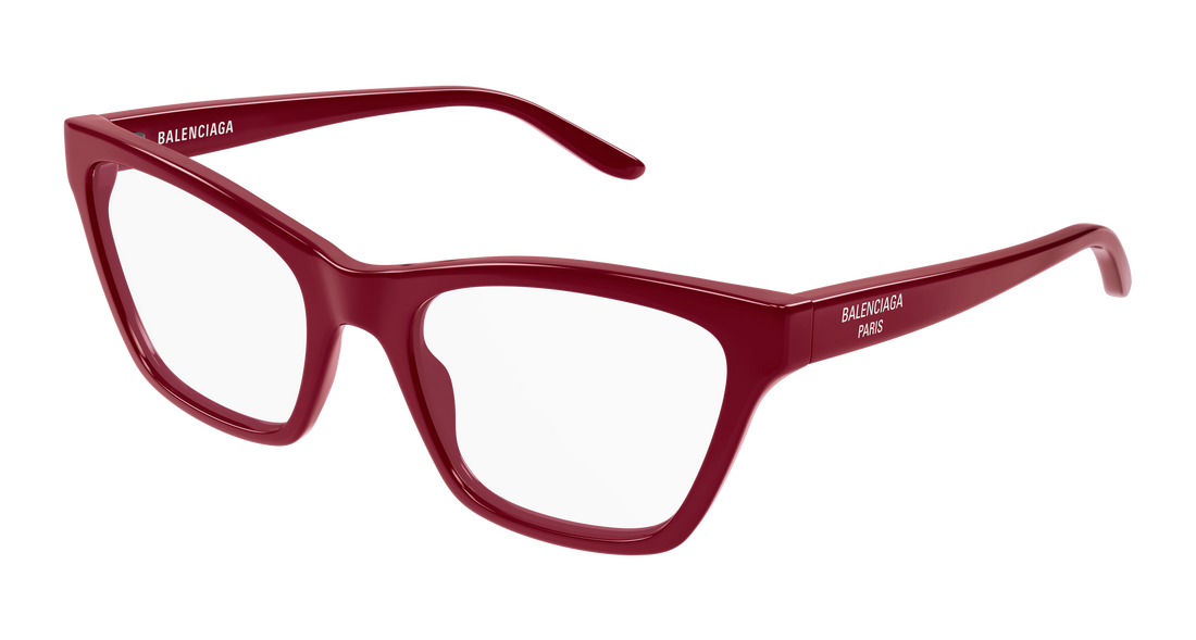 Lunettes de vue balenciaga bb0440o 005 burdeos cat eye femenino taille 56mm - Vue principale