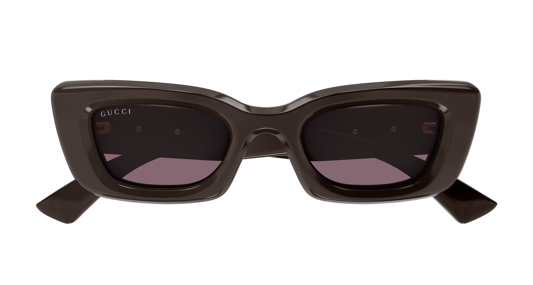 Occhiali da sole gucci gg1827s 004 marron cat eye femenino taglia 49mm - Vista dettagliata