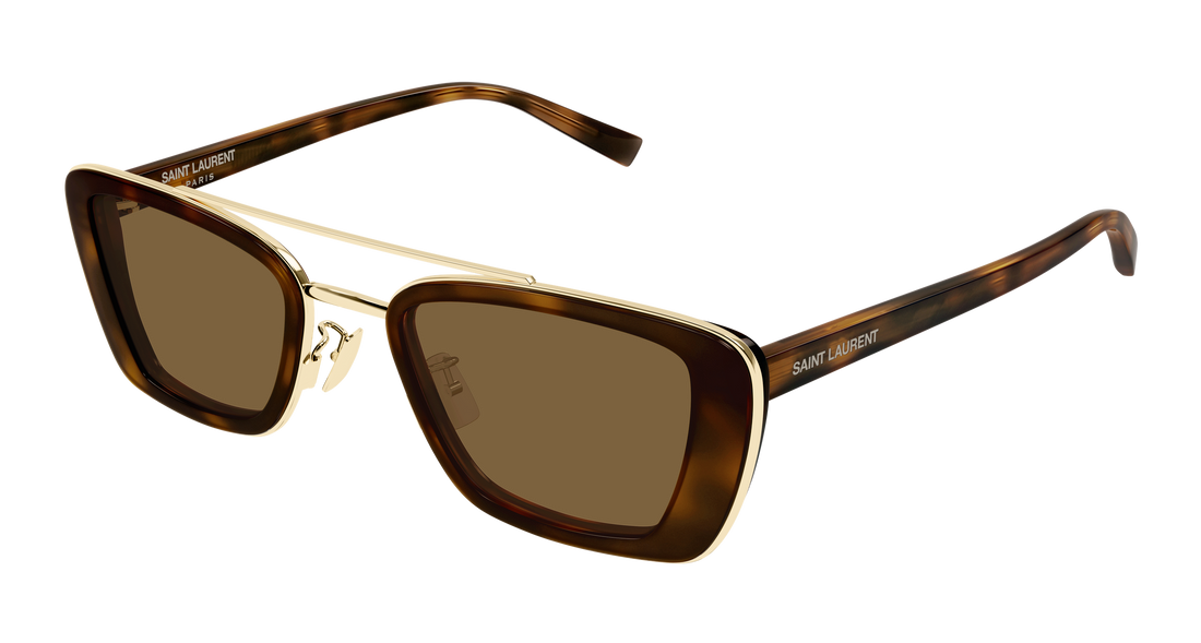 Óculos de sol saint laurent sl 825 002 havana rectangular / squared unisex tamanho 50mm - Vista principal