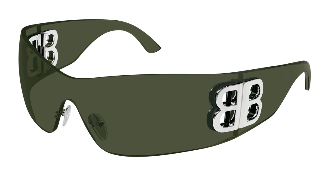 Sunglasses balenciaga bb0359s 006 verde mask femenino size 99mm - Main view