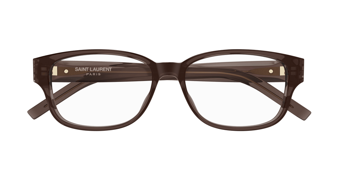Brillen saint laurent sl m149 011 marron square unisex größe 55mm - Detailansicht