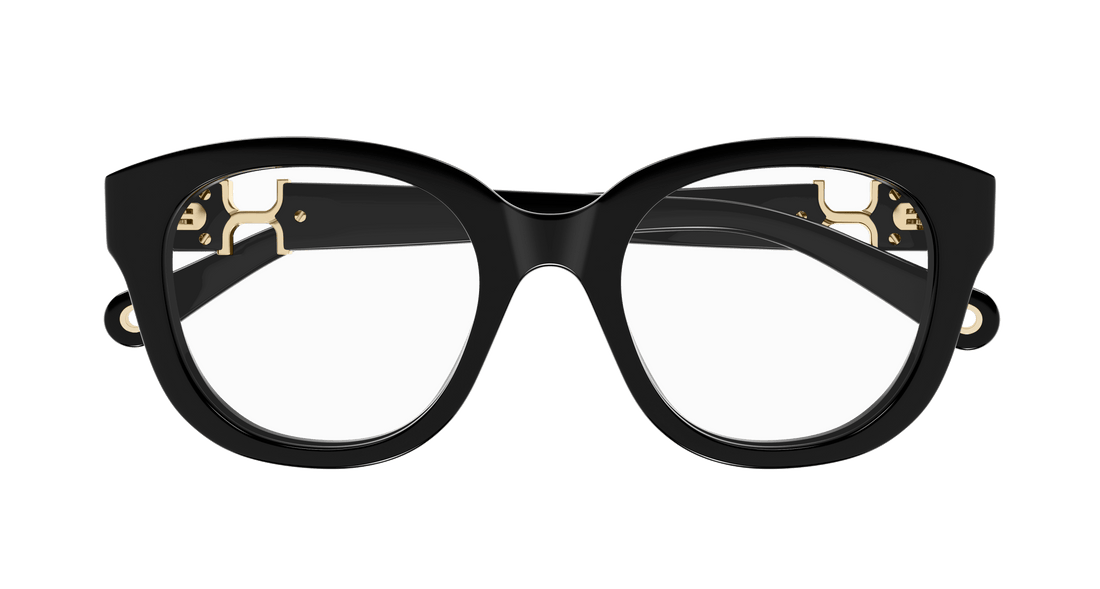 Prescription glasses chloé ch0304o 001 negro round femenino size 51mm - Detailed view