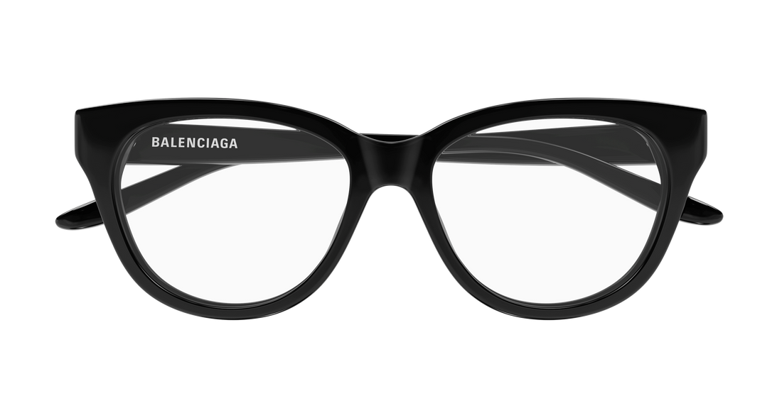 Lunettes de vue balenciaga bb0441o 001 negro butterfly femenino taille 53mm - Vue détaillée