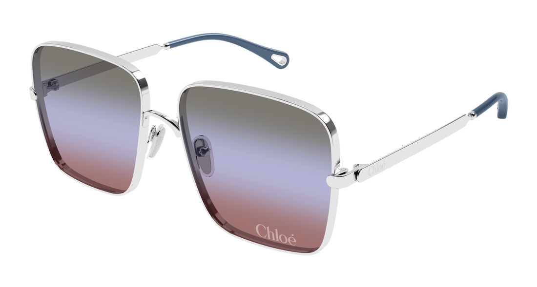 Lunettes de soleil chloé ch0324s 003 plateado rectangular / squared femenino taille 61mm - Vue principale