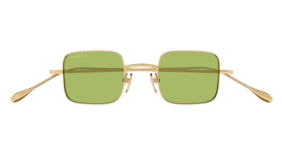 Óculos de sol gucci gg1813s 006 dorado rectangular / squared unisex tamanho 41mm - Vista de detalhe