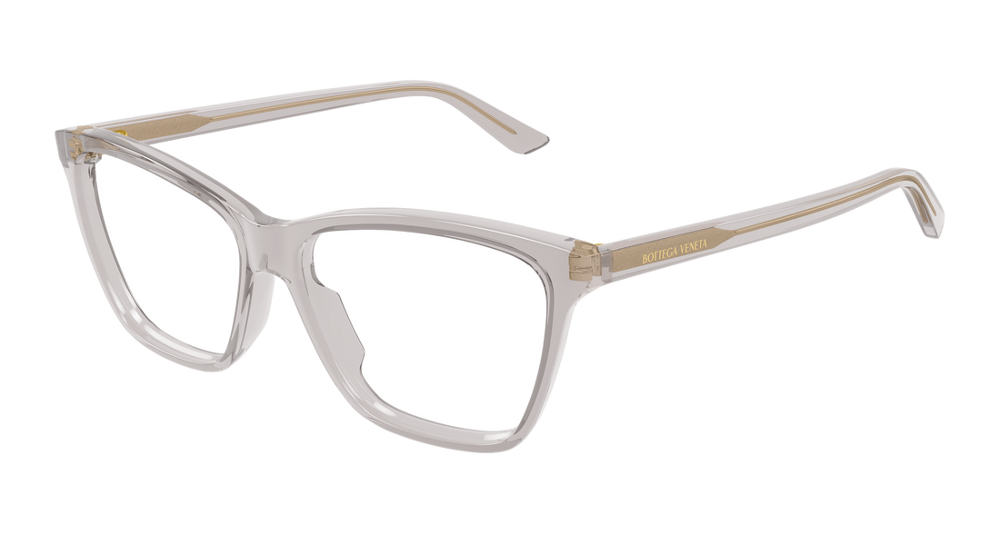 Óculos graduados bottega veneta bv1421o 003 gris butterfly femenino tamanho 55mm - Vista principal