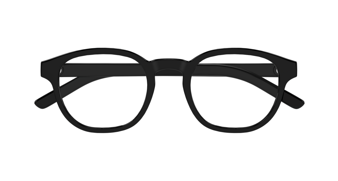 Brillen puma pu0516o 001 negro round/oval/panthos masculino maat 50mm - Detailaanzicht