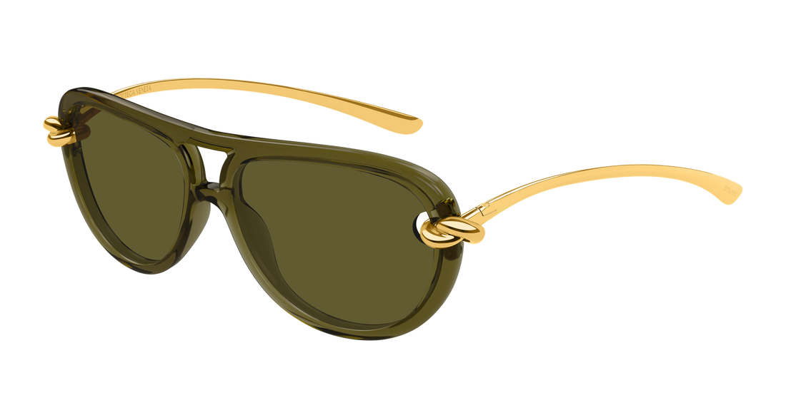 Occhiali da sole bottega veneta bv1418s 003 verde pilot/navigator femenino taglia 58mm - Vista principale