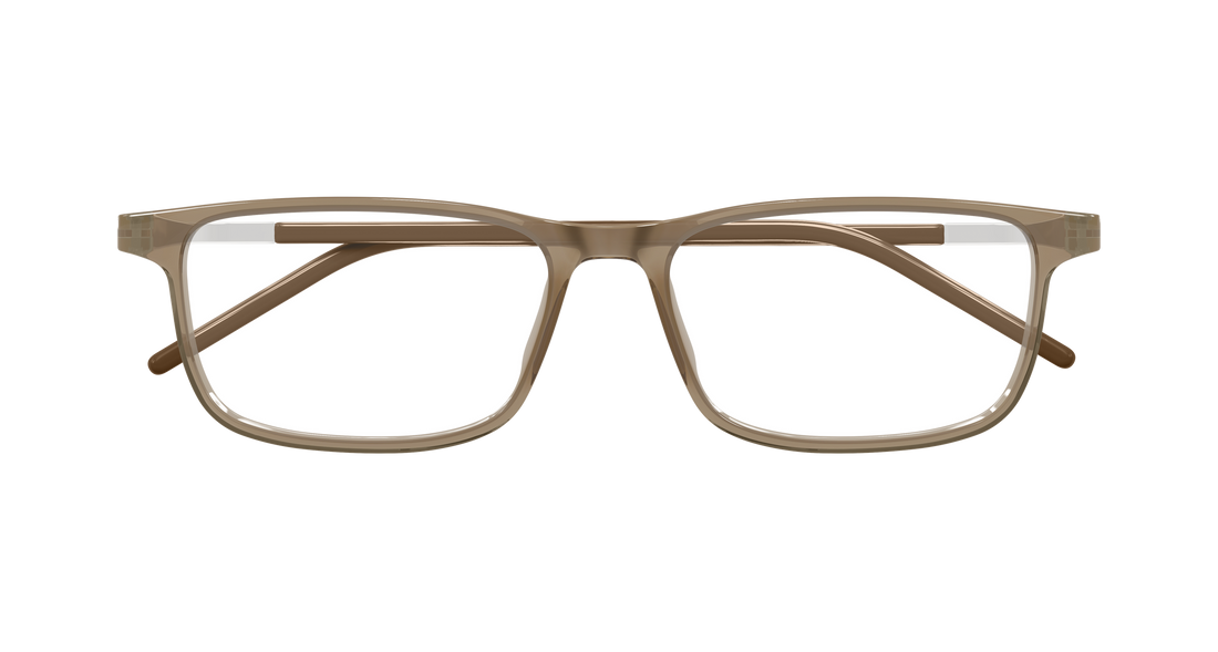 Gafas graduadas puma pu0513o 004 marron rectangular / squared masculino talla 55mm - Vista de detalle