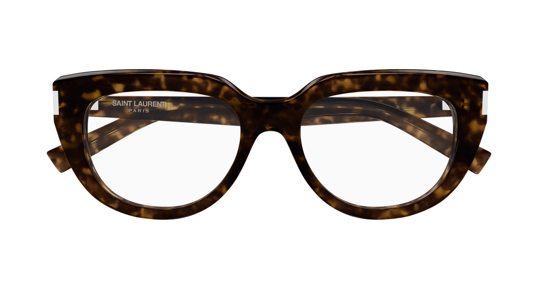 Brillen saint laurent sl 828 002 havana cat eye femenino größe 54mm - Detailansicht