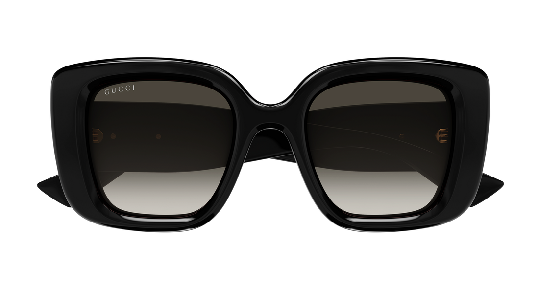 Óculos de sol gucci gg1975s 002 negro butterfly femenino tamanho 50mm - Vista de detalhe