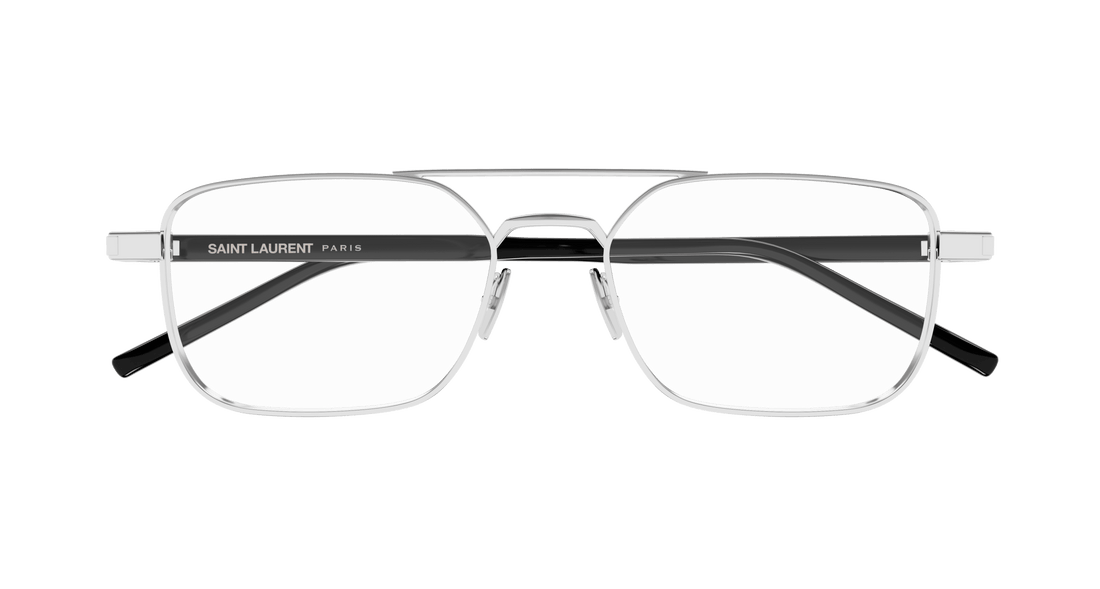 Brillen saint laurent sl 780 001 plateado square masculino größe 52mm - Detailansicht
