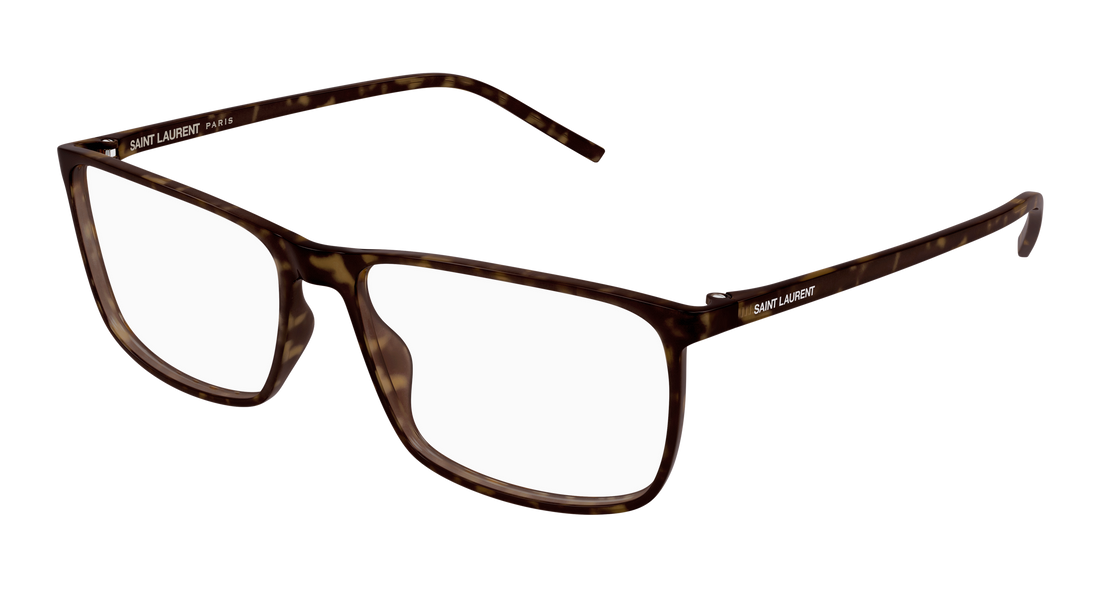 Brillen saint laurent sl 846 002 havana rectangular / squared masculino größe 59mm - Hauptansicht