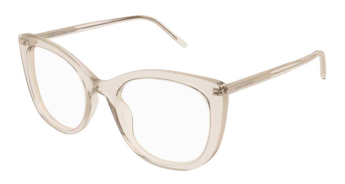 Brillen saint laurent sl 778 004 beige cat eye femenino größe 55mm - Hauptansicht