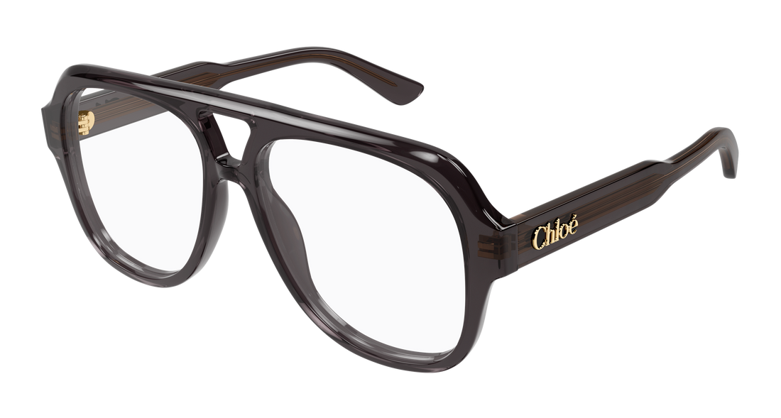Dioptrijske naočale chloé ch0339o 001 gris pilot/navigator femenino veličina 56mm - Glavni prikaz