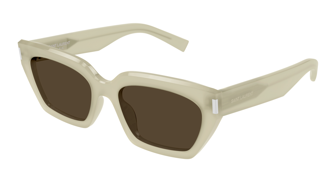 Óculos de sol saint laurent sl 826 page 004 beige cat eye femenino tamanho 55mm - Vista principal