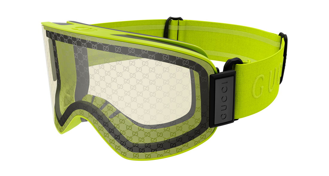 Occhiali da sole gucci gg1974s 002 verde mask unisex taglia 99mm - Vista principale