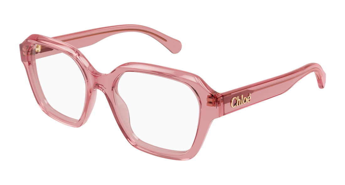 Prescription glasses chloé ch0272o 006 rosa rectangular / squared femenino size 53mm - Main view