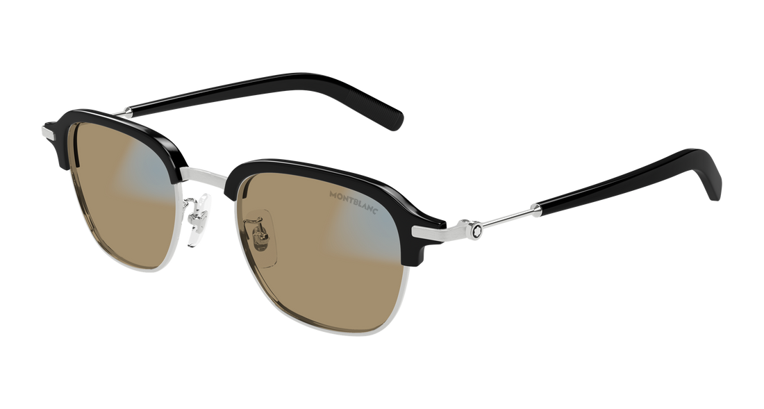 Sunglasses montblanc mb0390s 001 plateado square masculino size 50mm - Detailed view