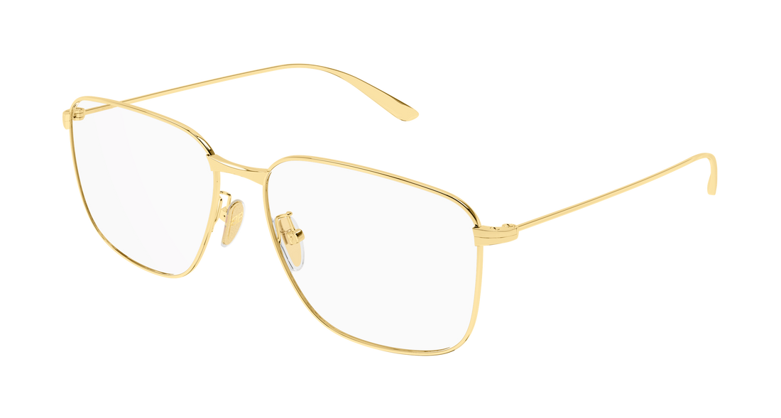 Prescription glasses balenciaga bb0452o 003 dorado rectangular / squared masculino size 59mm - Main view