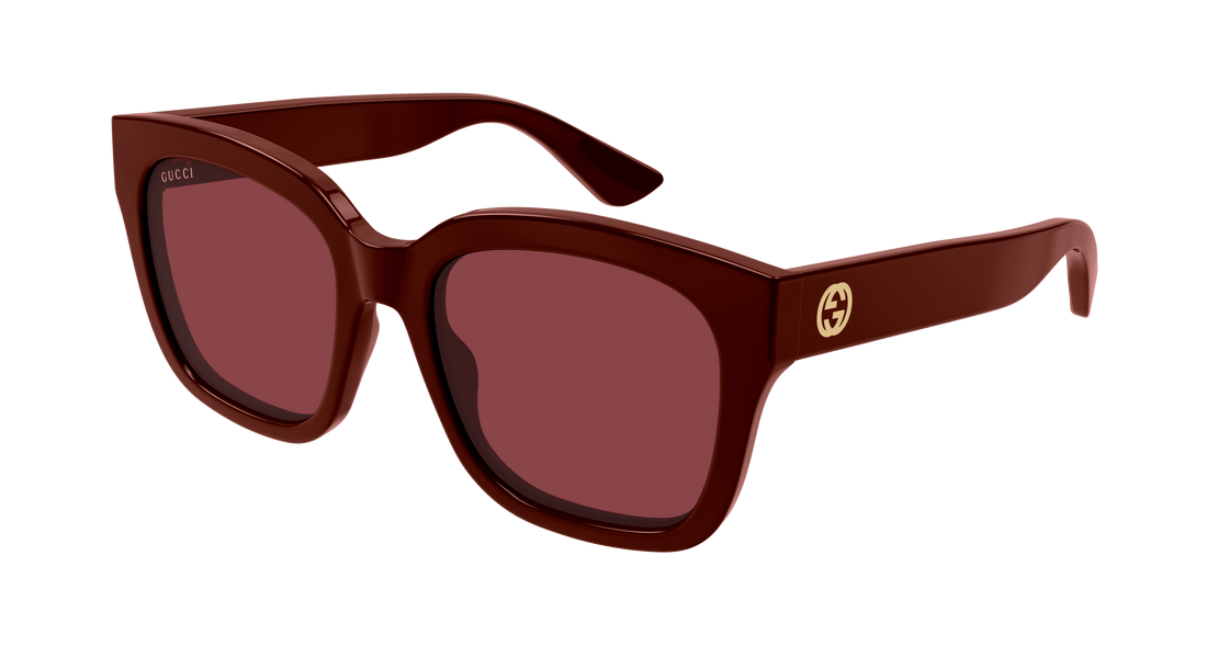 Óculos de sol gucci gg1338s 007 burdeos cat eye femenino tamanho 54mm - Vista principal