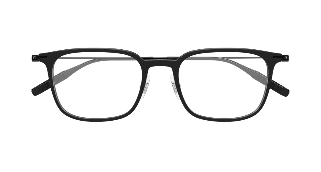 Occhiali da vista montblanc mb0100o 010 negro rectangular / squared masculino taglia 52mm - Vista dettagliata