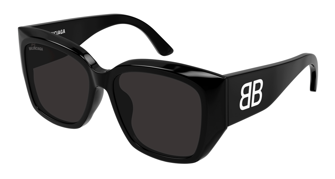 Lunettes de soleil balenciaga bb0445sk 001 negro butterfly femenino taille 56mm - Vue principale