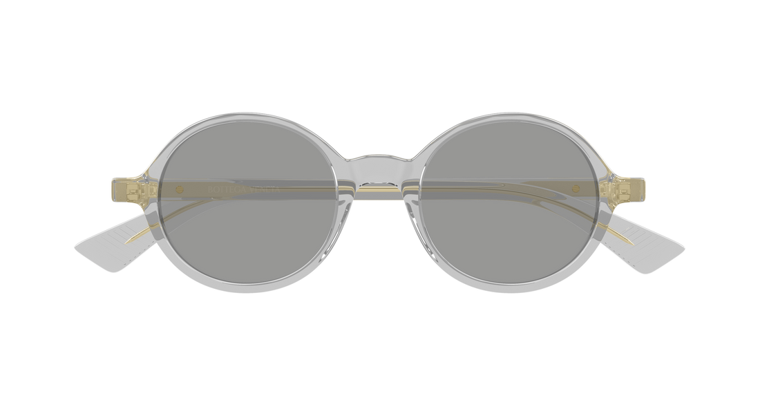 Sunglasses bottega veneta bv1430s 004 gris round/oval/panthos unisex size 48mm - Detailed view