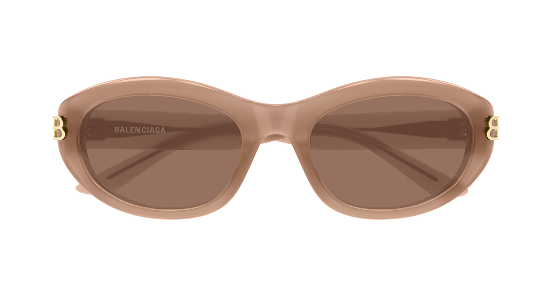 Lunettes de soleil balenciaga bb0434sk 004 marron round/oval/panthos femenino taille 55mm - Vue détaillée
