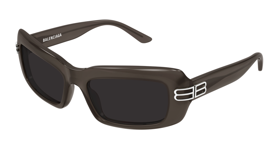 Sunglasses balenciaga bb0432s 005 gris rectangular / squared femenino size 57mm - Main view